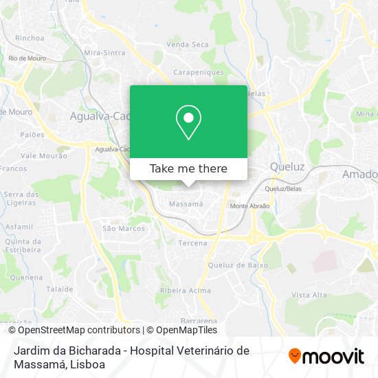 Jardim da Bicharada - Hospital Veterinário de Massamá map