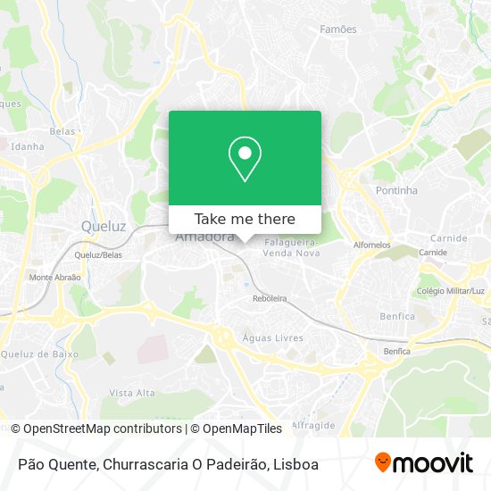 Pão Quente, Churrascaria O Padeirão map