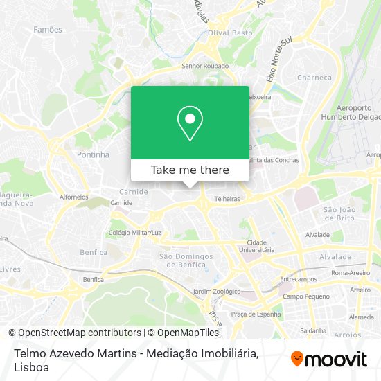 Telmo Azevedo Martins - Mediação Imobiliária map