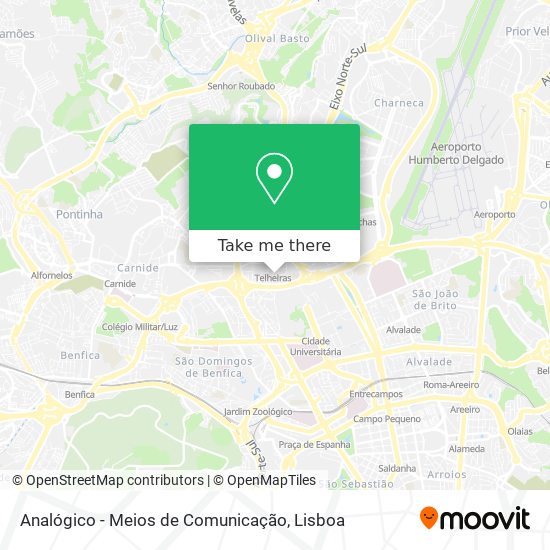 Analógico - Meios de Comunicação mapa
