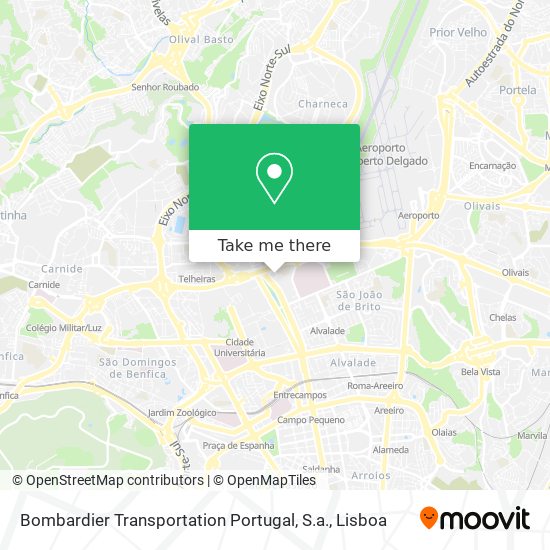 Bombardier Transportation Portugal, S.a. map