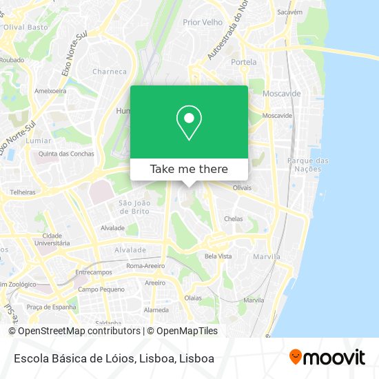Escola Básica de Lóios, Lisboa map