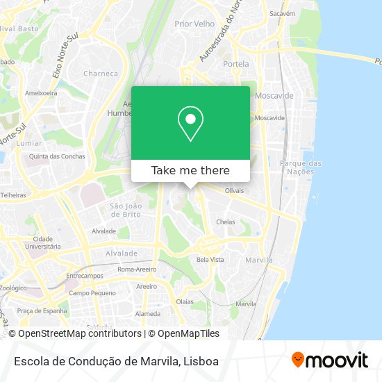 Escola de Condução de Marvila map