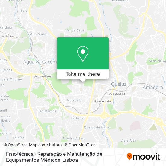 Fisiotécnica - Reparação e Manutenção de Equipamentos Médicos map