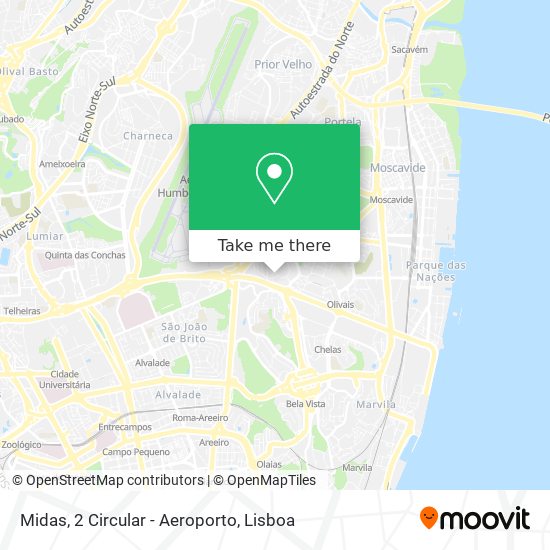 Midas, 2 Circular - Aeroporto map