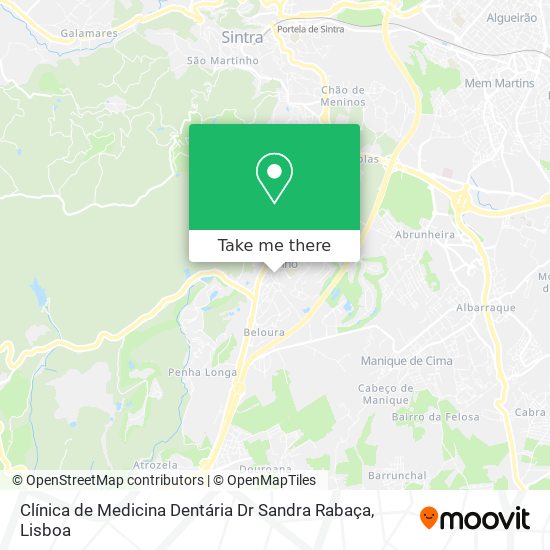 Clínica de Medicina Dentária Dr Sandra Rabaça map
