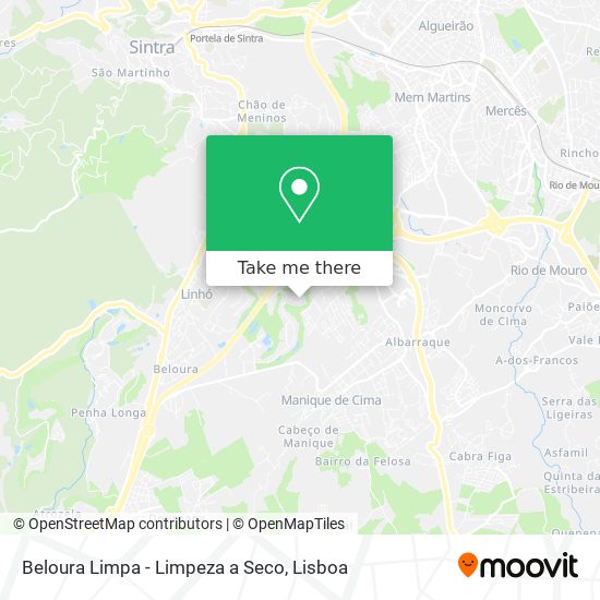 Beloura Limpa - Limpeza a Seco mapa