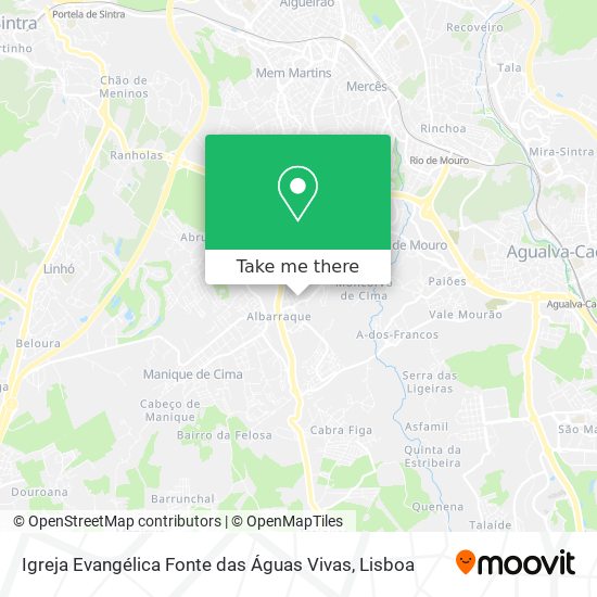 Igreja Evangélica Fonte das Águas Vivas map