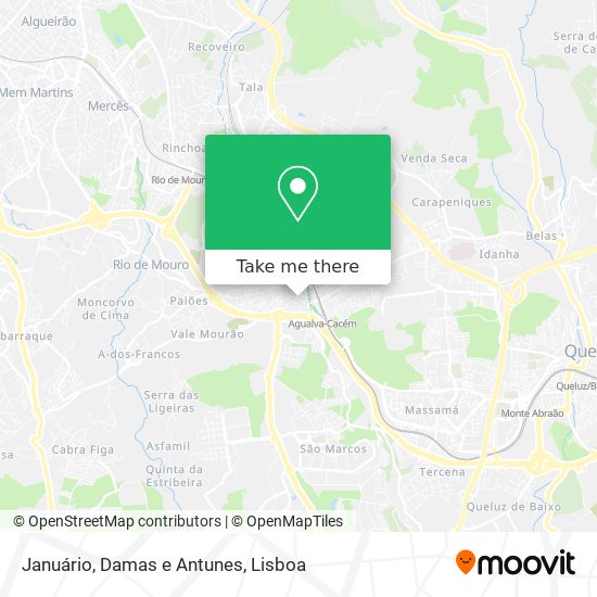 Januário, Damas e Antunes map