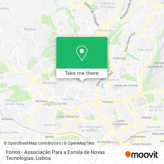 Forino - Associação Para a Escola de Novas Tecnologias map