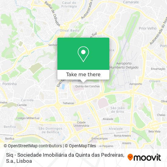 Siq - Sociedade Imobiliária da Quinta das Pedreiras, S.a. map