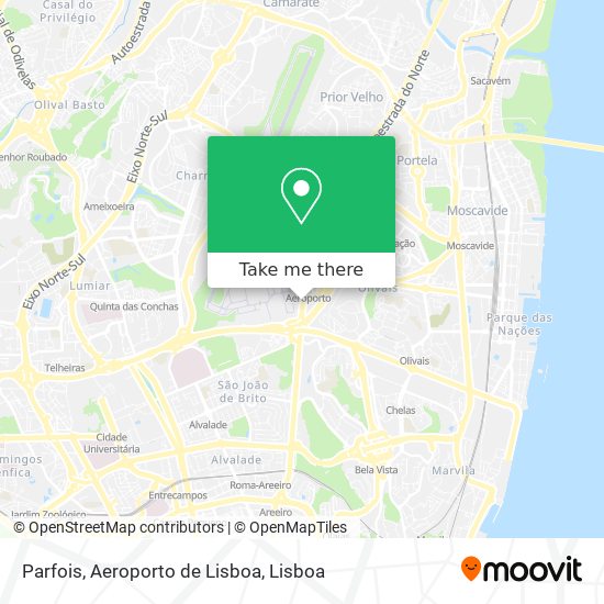 Parfois, Aeroporto de Lisboa map