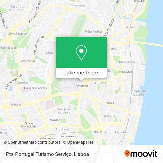 Pts-Portugal Turismo Serviço map