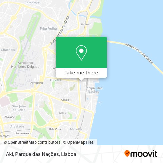 Aki, Parque das Nações map