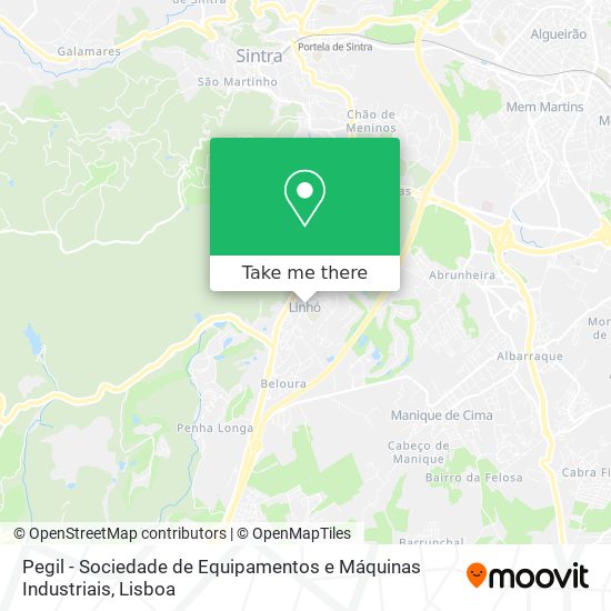Pegil - Sociedade de Equipamentos e Máquinas Industriais map