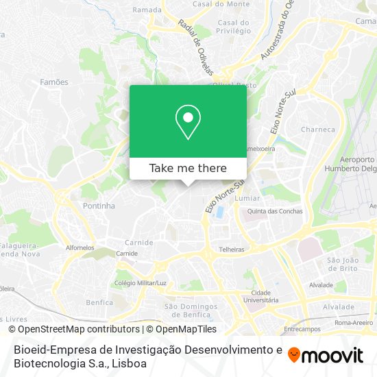 Bioeid-Empresa de Investigação Desenvolvimento e Biotecnologia S.a. mapa