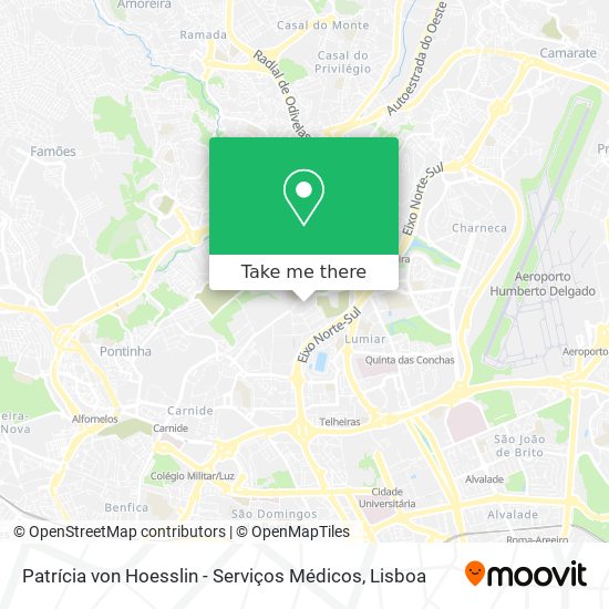 Patrícia von Hoesslin - Serviços Médicos map