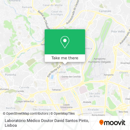 Laboratório Médico Doutor David Santos Pinto map