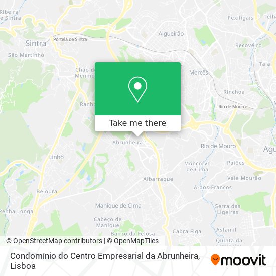 Condomínio do Centro Empresarial da Abrunheira map