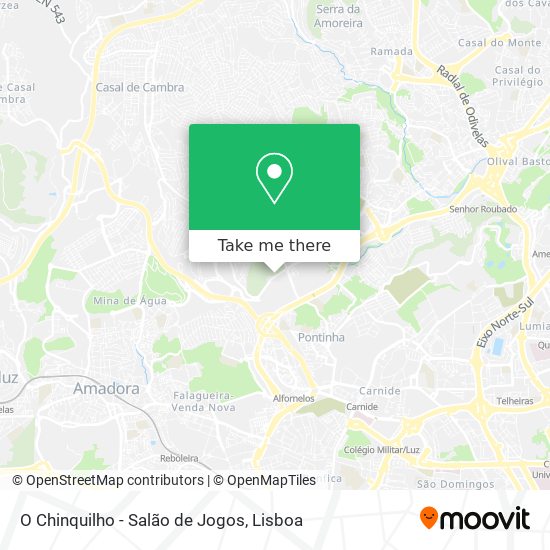 O Chinquilho - Salão de Jogos mapa