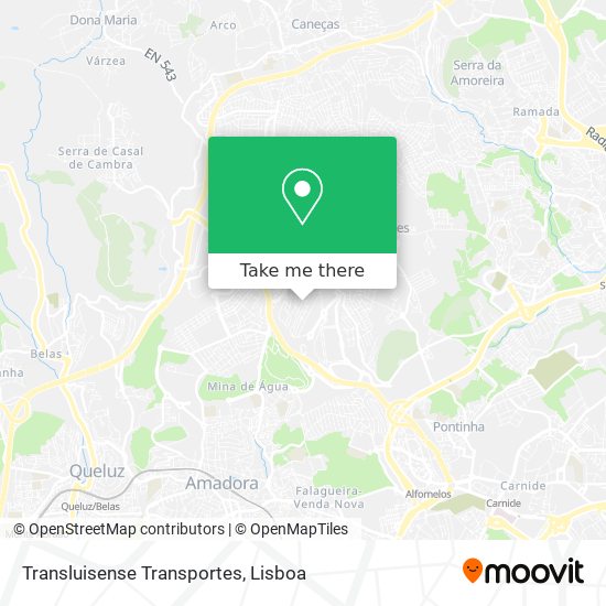 Transluisense Transportes map