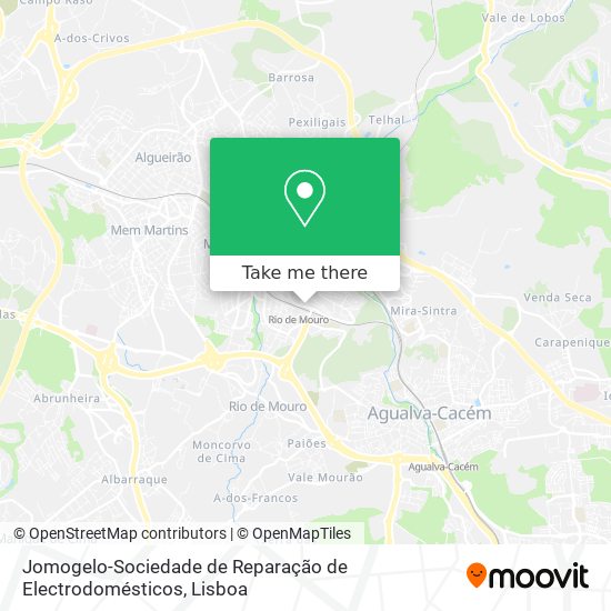 Jomogelo-Sociedade de Reparação de Electrodomésticos map