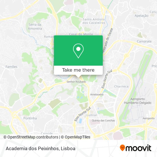 Academia dos Peixinhos mapa