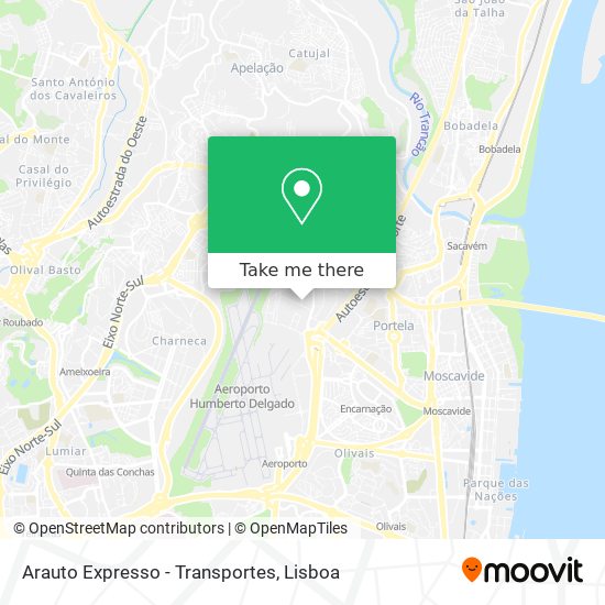 Arauto Expresso - Transportes mapa