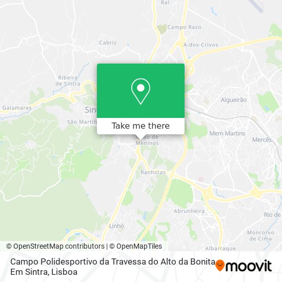 Campo Polidesportivo da Travessa do Alto da Bonita Em Sintra map