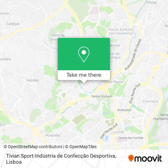 Tivian Sport-Indústria de Confecção Desportiva mapa