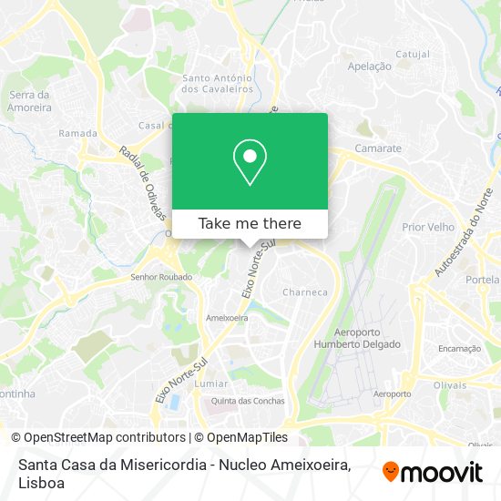 Santa Casa da Misericordia - Nucleo Ameixoeira mapa