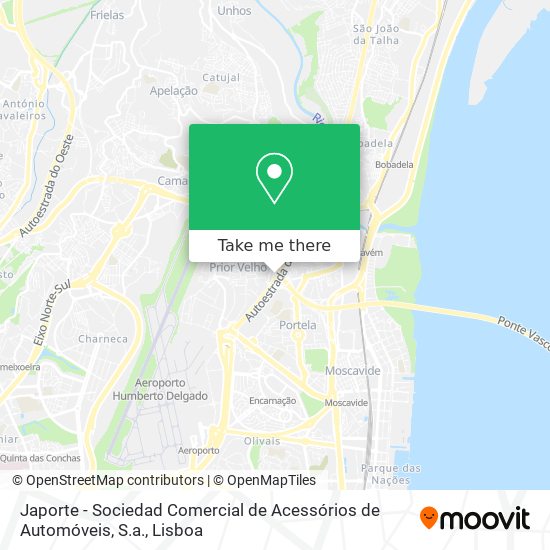 Japorte - Sociedad Comercial de Acessórios de Automóveis, S.a. map