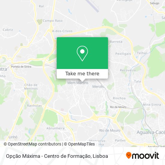 Opção Máxima - Centro de Formação mapa