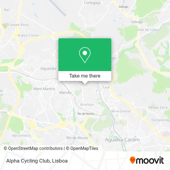 Alpha Cycling Club map