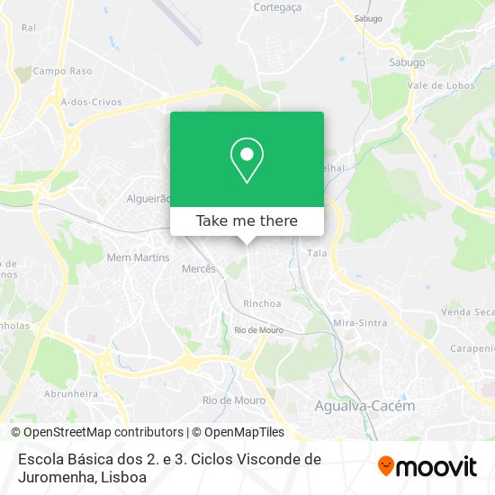 Escola Básica dos 2. e 3. Ciclos Visconde de Juromenha map