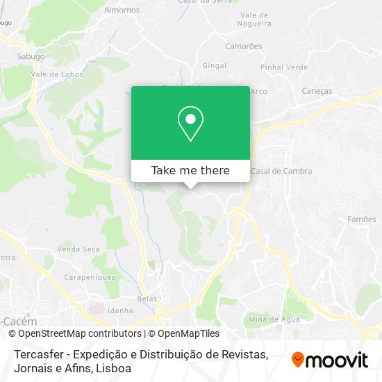 Tercasfer - Expedição e Distribuição de Revistas, Jornais e Afins map