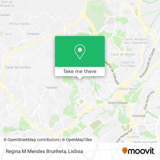 Regina M Mendes Brunheta map