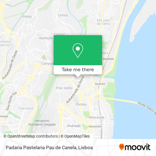 Padaria Pastelaria Pau de Canela map