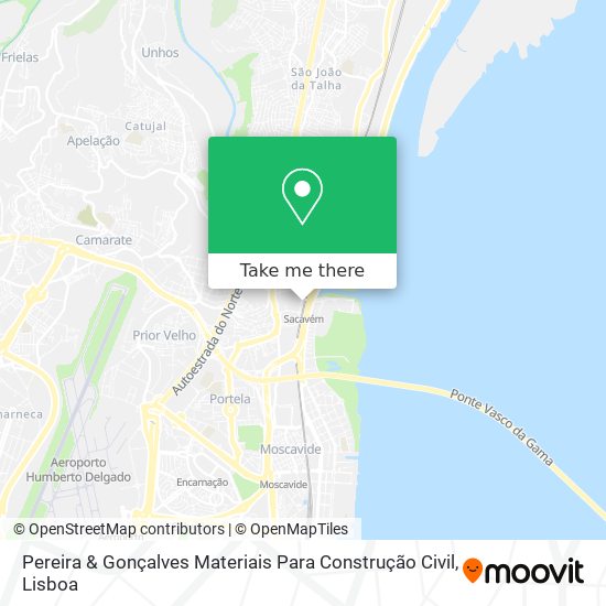Pereira & Gonçalves Materiais Para Construção Civil map