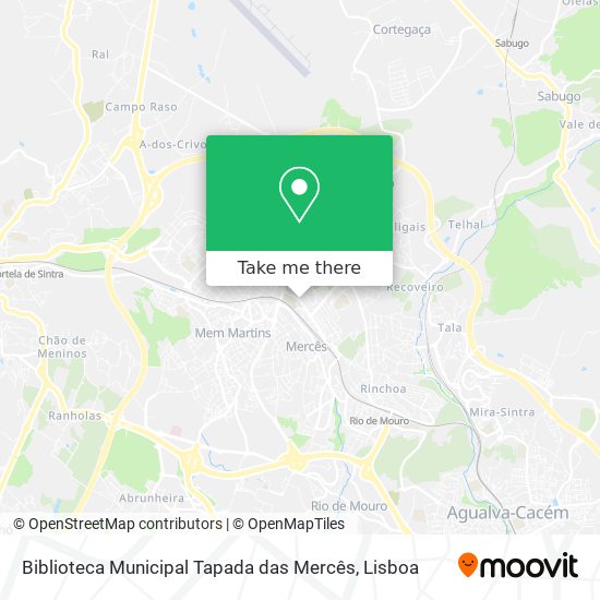 Biblioteca Municipal Tapada das Mercês map