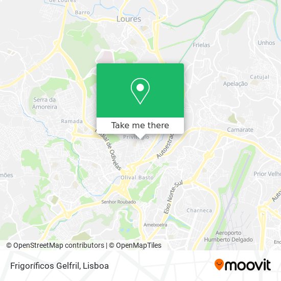 Frigoríficos Gelfril map