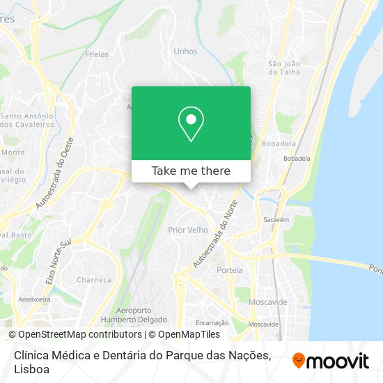 Clínica Médica e Dentária do Parque das Nações map
