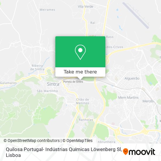 Quilosa Portugal- Indústrias Químicas Löwenberg Sl map