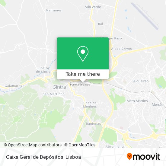 Caixa Geral de Depósitos mapa