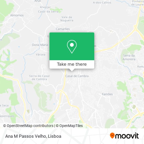 Ana M Passos Velho mapa