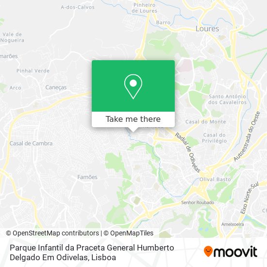 Parque Infantil da Praceta General Humberto Delgado Em Odivelas map