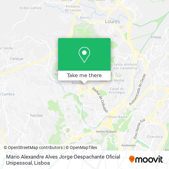 Mário Alexandre Alves Jorge-Despachante Oficial Unipessoal mapa