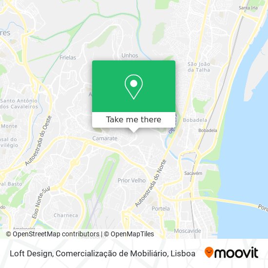 Loft Design, Comercialização de Mobiliário map