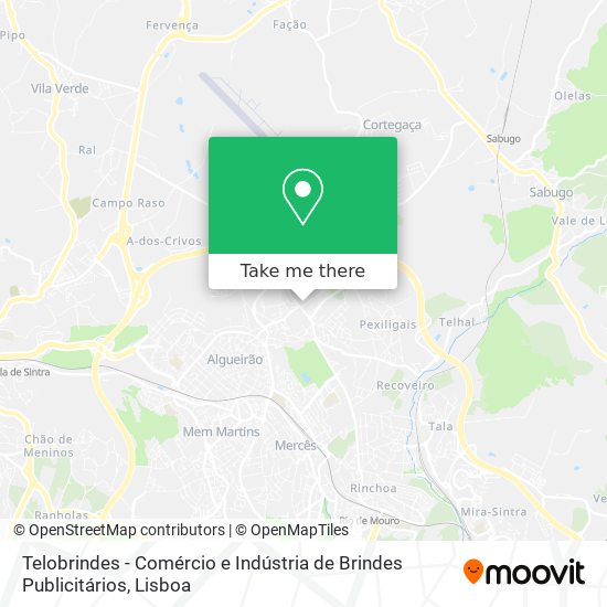 Telobrindes - Comércio e Indústria de Brindes Publicitários map