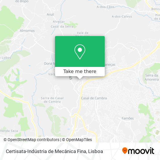 Certisata-Indústria de Mecânica Fina map